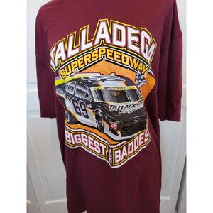 NWT Maroon Nascar Talladaga Super Speedway 21 Fall Race Graphic Tee XL Racing